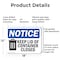 Signmission Keep Lid Of Container Closed, 18 in W x Rectangle, Aluminum OS-2PACK-NS-A-1218-L-15863 - alternate 2
